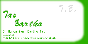 tas bartko business card